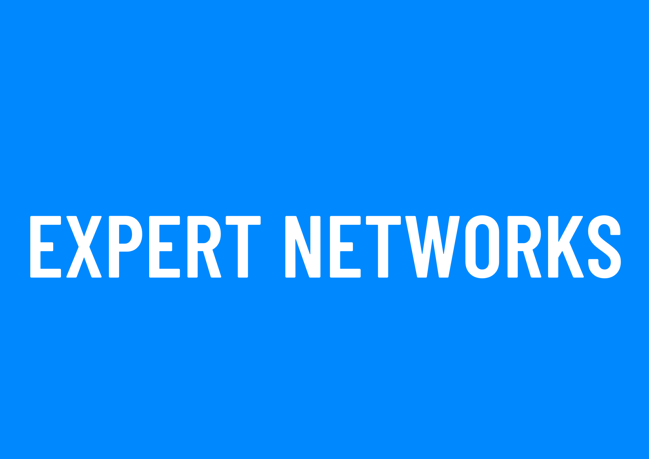 Expert Networks (1)